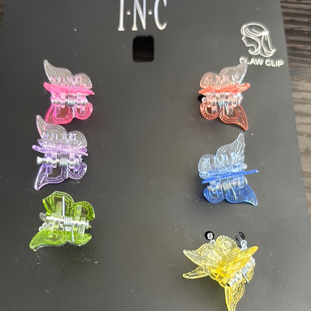 INC International Concepts Butterfly Claw Clip Set -